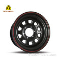 Rims SUV noirs 15x10 5x120.65 Rims de roues 4x4